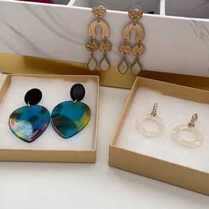 Three sets of earrings for the price of one